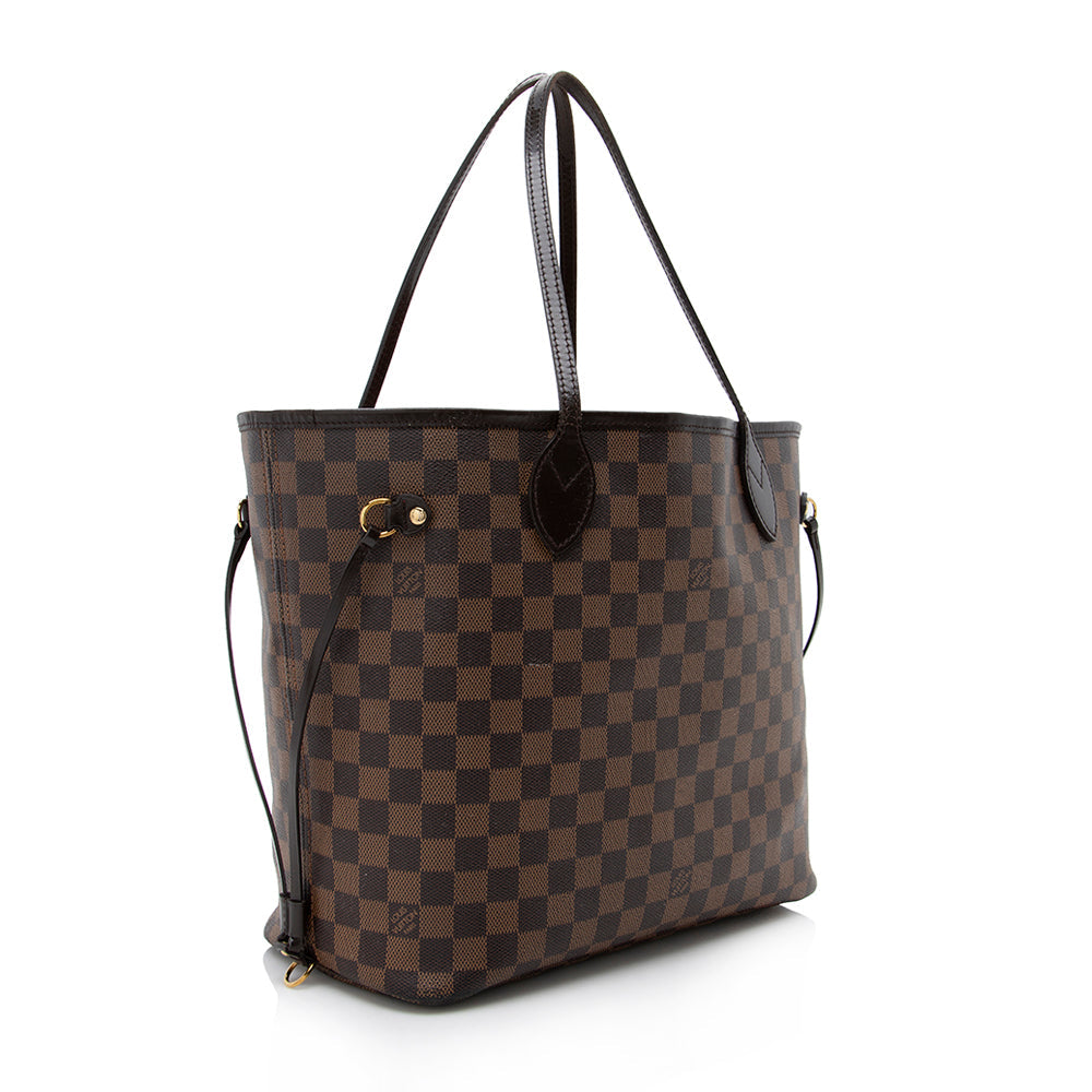 Louis Vuitton Damier Ebene Neverfull MM Tote (SHF-17409)