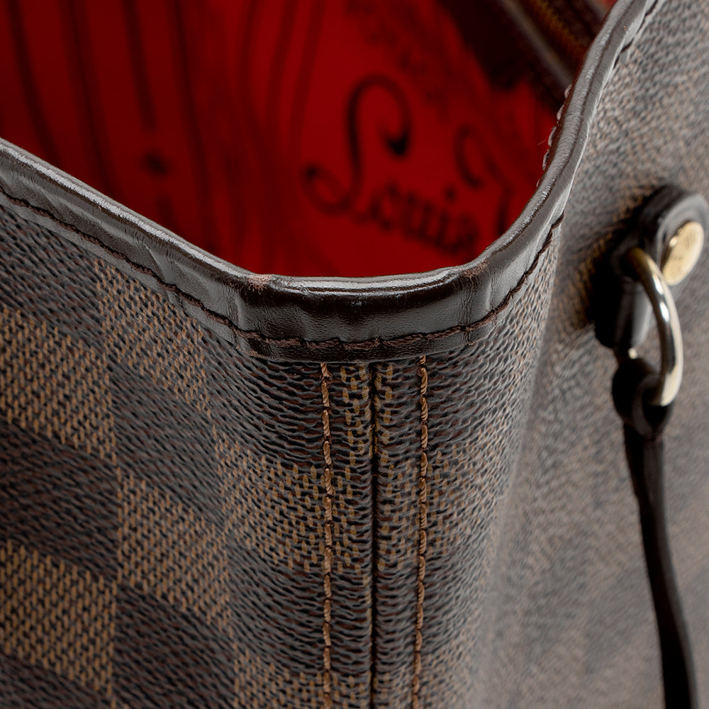 Louis Vuitton Damier Ebene Neverfull MM Tote (SHF-18118)