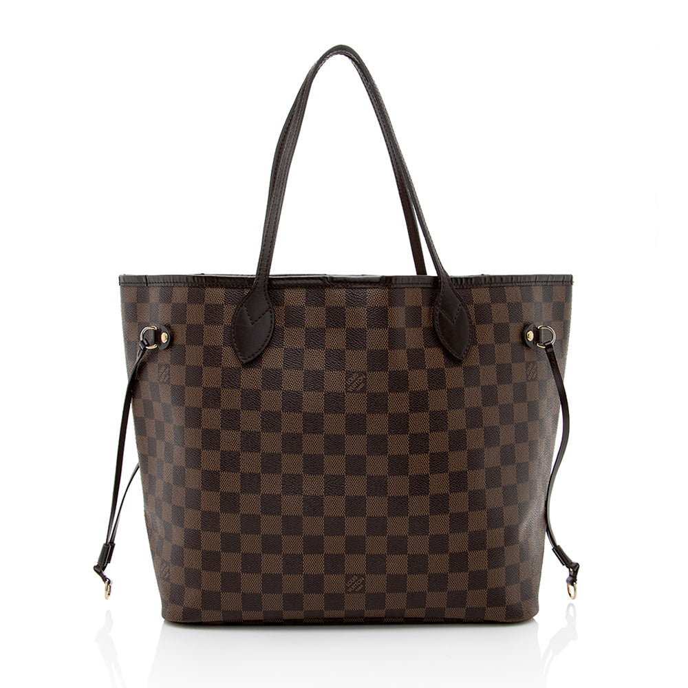 Louis Vuitton Damier Ebene Neverfull MM Tote (SHF-18118)