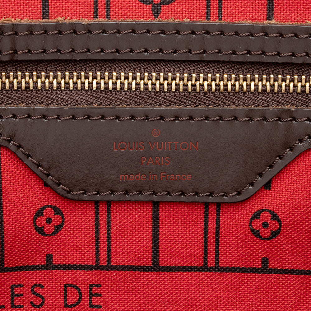 Louis Vuitton Damier Ebene Neverfull MM Tote (SHF-18118)