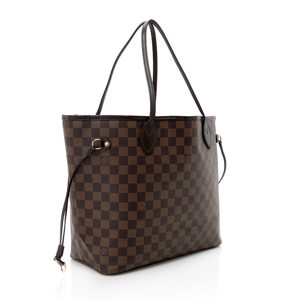 Louis Vuitton Damier Ebene Neverfull MM Tote (SHF-18118)