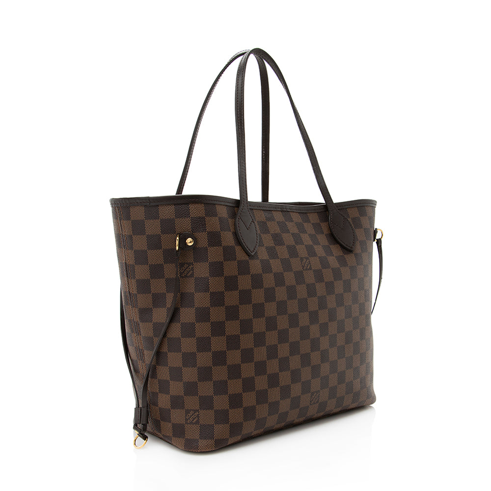 Louis Vuitton Damier Ebene Neverfull MM Tote (SHF-18425)