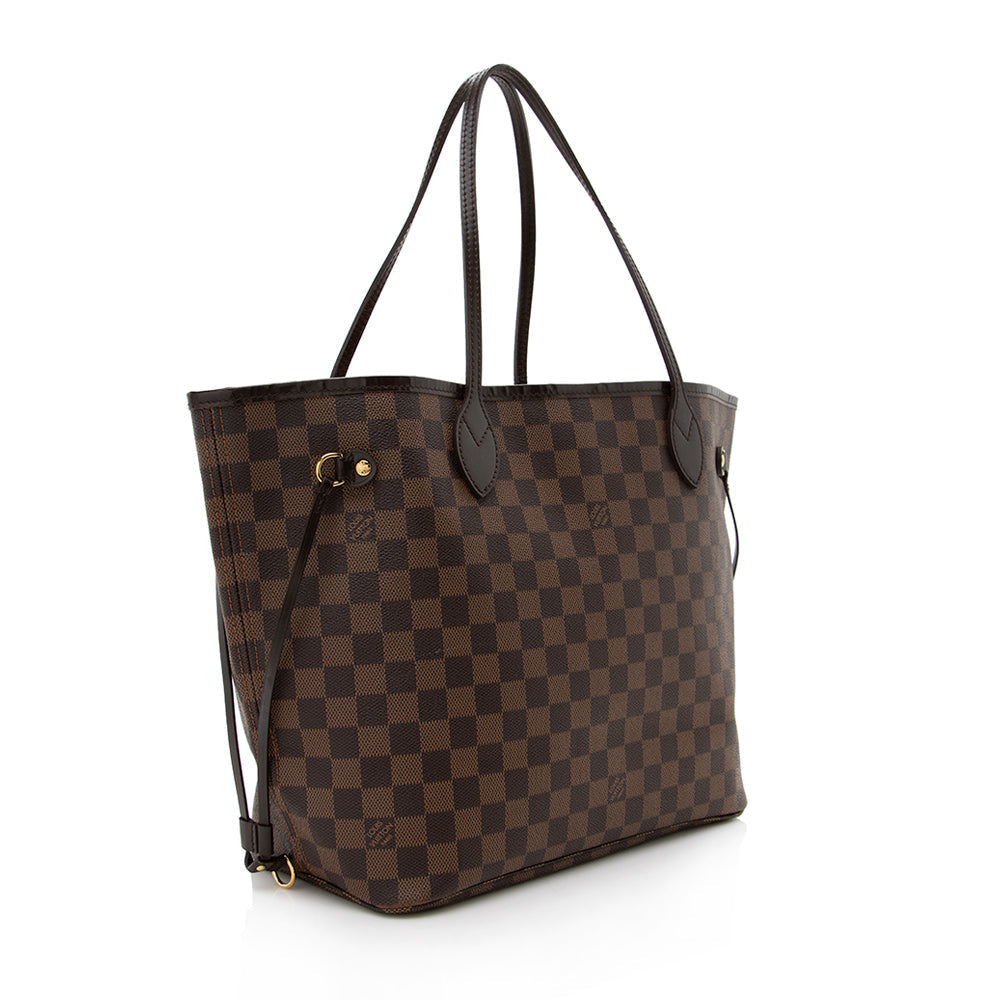 Louis Vuitton Damier Ebene Neverfull MM Tote (SHF-17060)