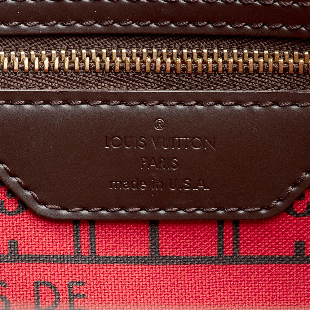 Louis Vuitton Damier Ebene Neverfull PM Tote (SHF-18296)