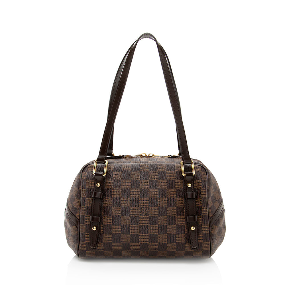 Louis Vuitton Damier Ebene Rivington PM Satchel (SHF-18474)