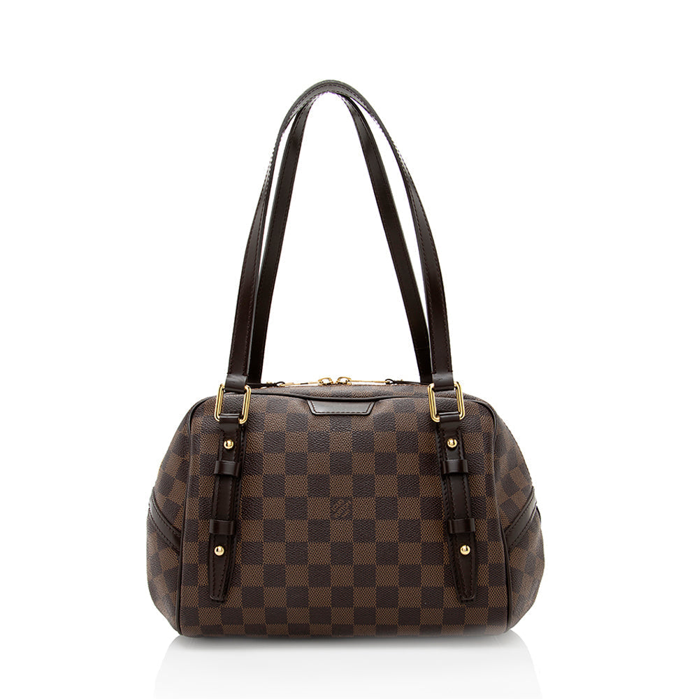 Louis Vuitton Damier Ebene Rivington PM Satchel (SHF-18474)
