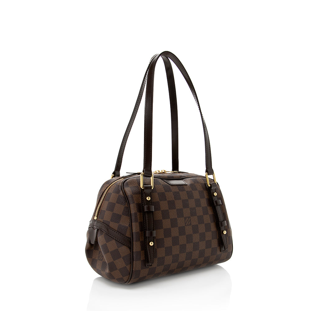 Louis Vuitton Damier Ebene Rivington PM Satchel (SHF-18474)