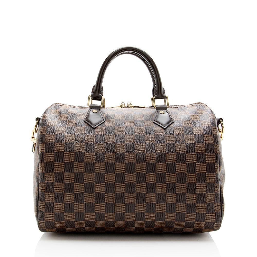 Louis Vuitton Damier Ebene Speedy Bandouliere 30 Satchel (SHF-18286)