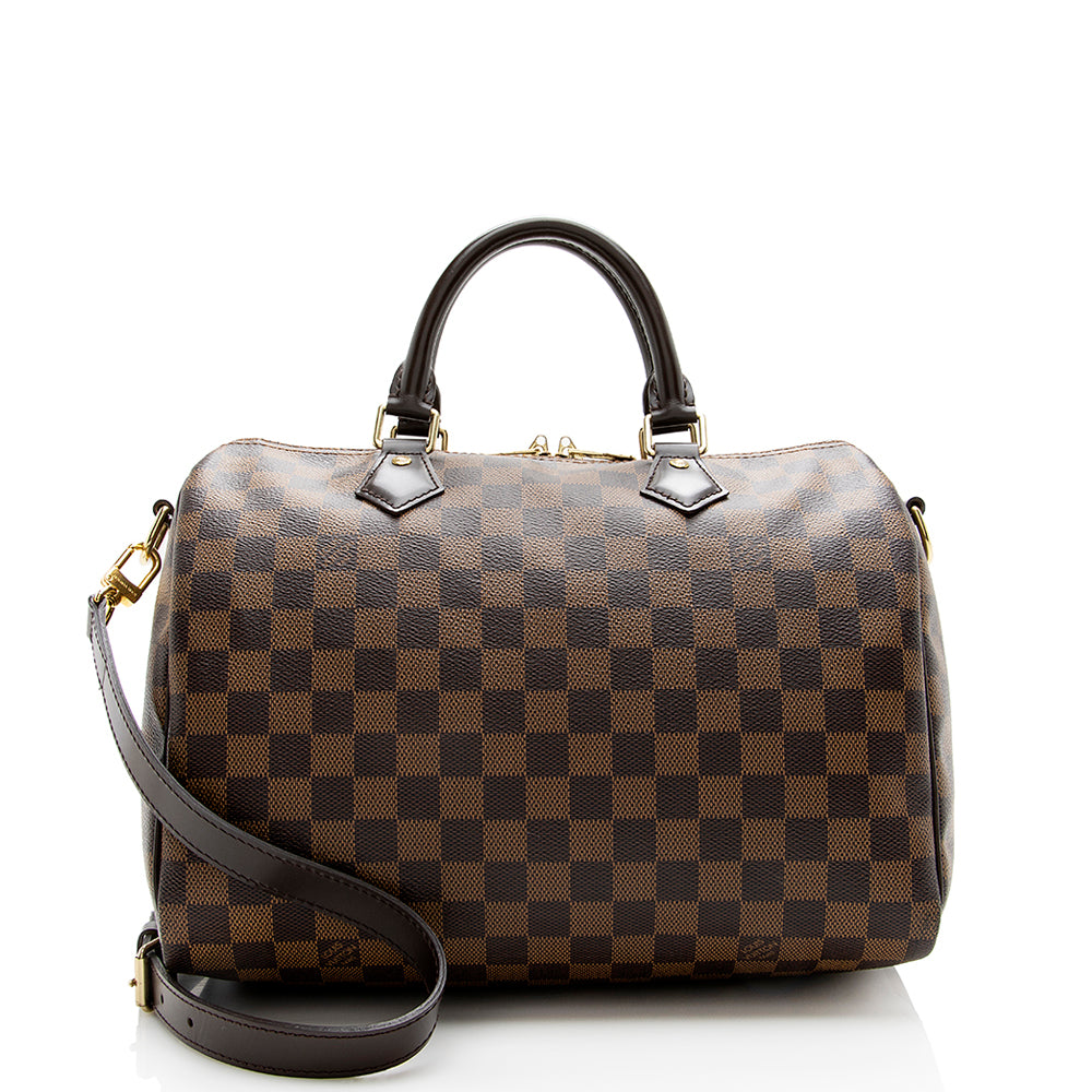 Louis Vuitton Damier Ebene Speedy Bandouliere 30 Satchel (SHF-18286)