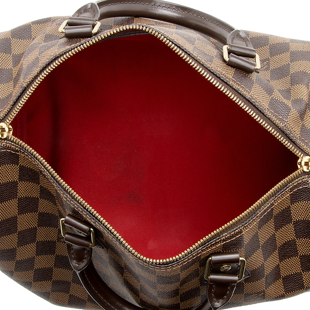 Louis Vuitton Damier Ebene Speedy Bandouliere 30 Satchel (SHF-18286)
