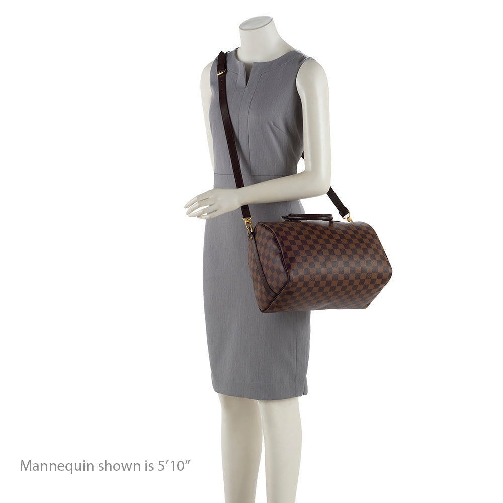 Louis Vuitton Damier Ebene Speedy Bandouliere 30 Satchel (SHF-18286)