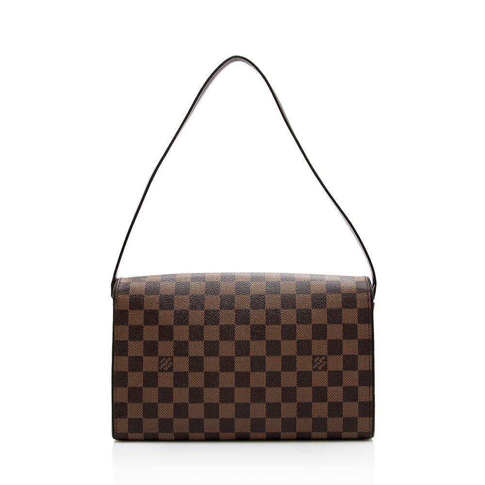 Louis Vuitton Damier Ebene Tribeca Long Shoulder Bag (SHF-16116)