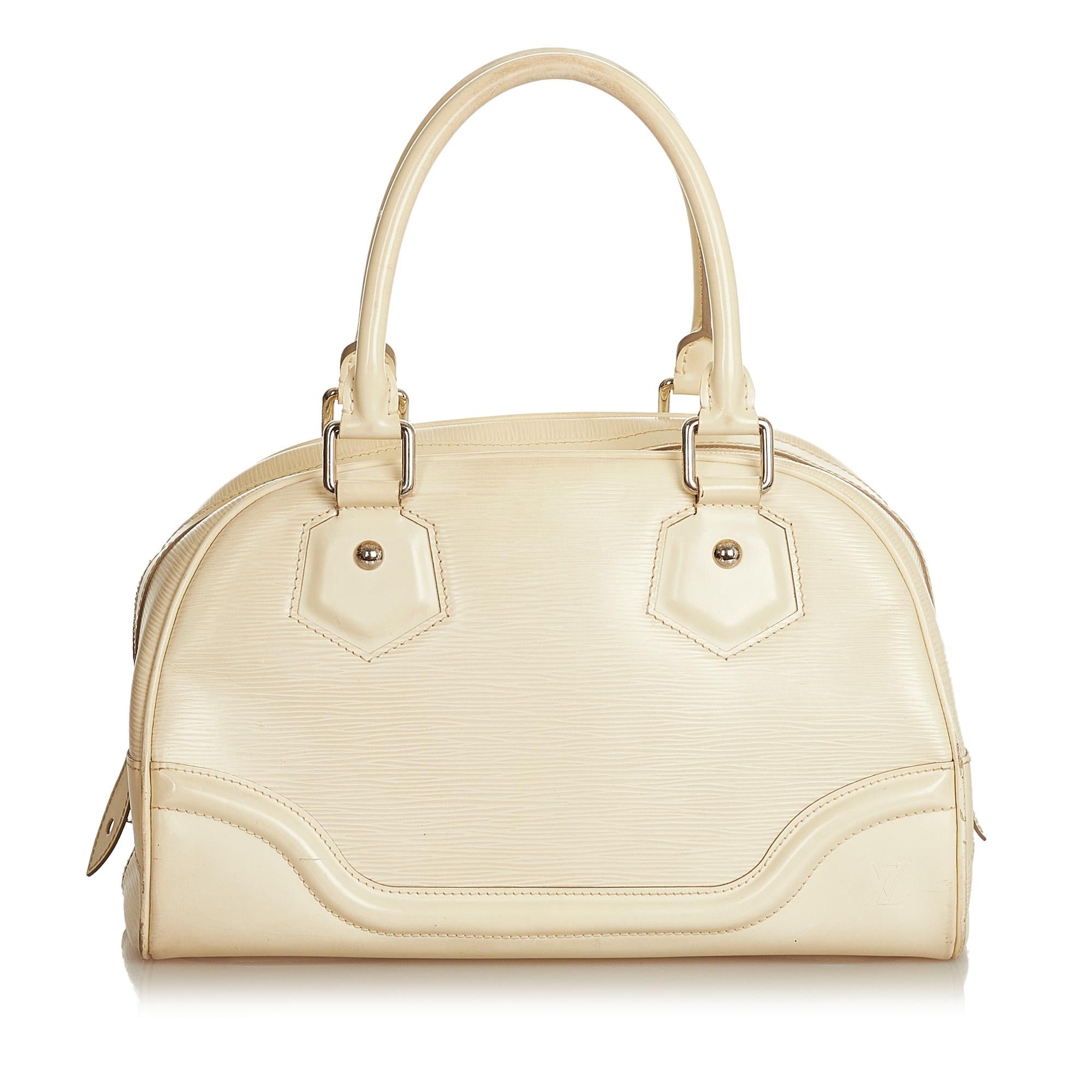 Louis Vuitton Epi Bowling Montaigne PM (SHG-25350)
