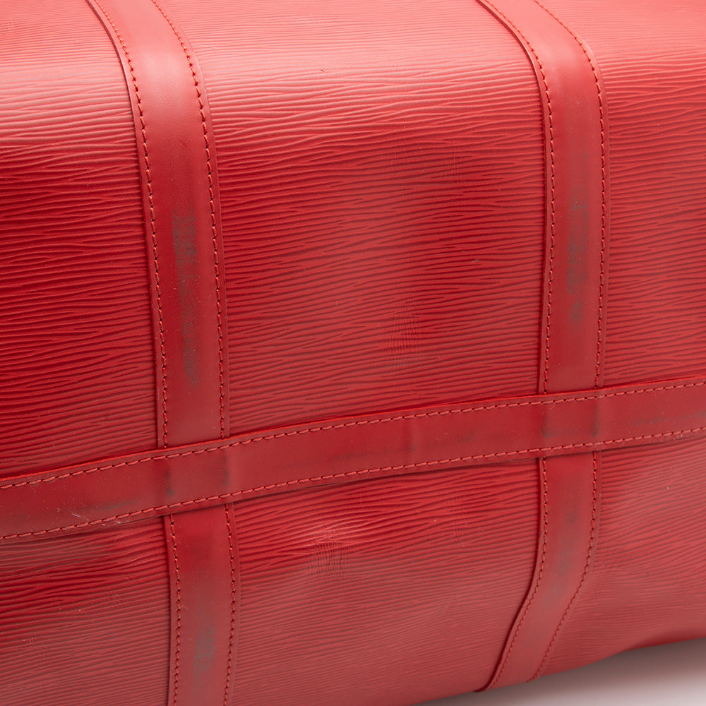 Louis Vuitton Epi Leather Keepall 55 Duffel Bag (SHF-16746)