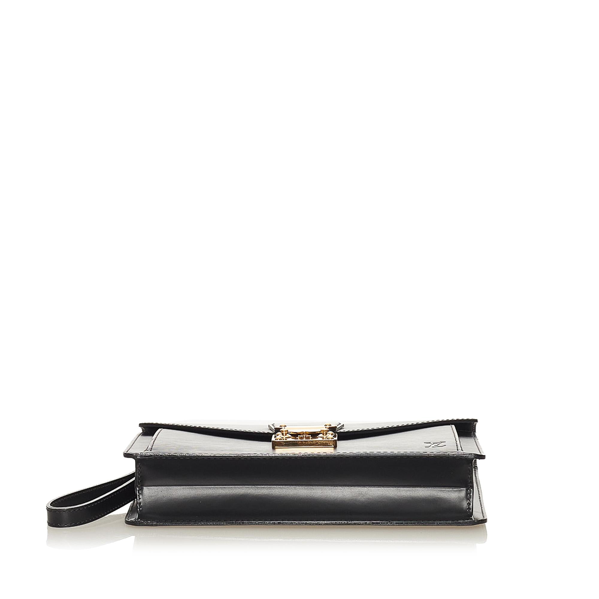 Louis Vuitton Epi Pochette Sellier Dragonne (SHG-27831)