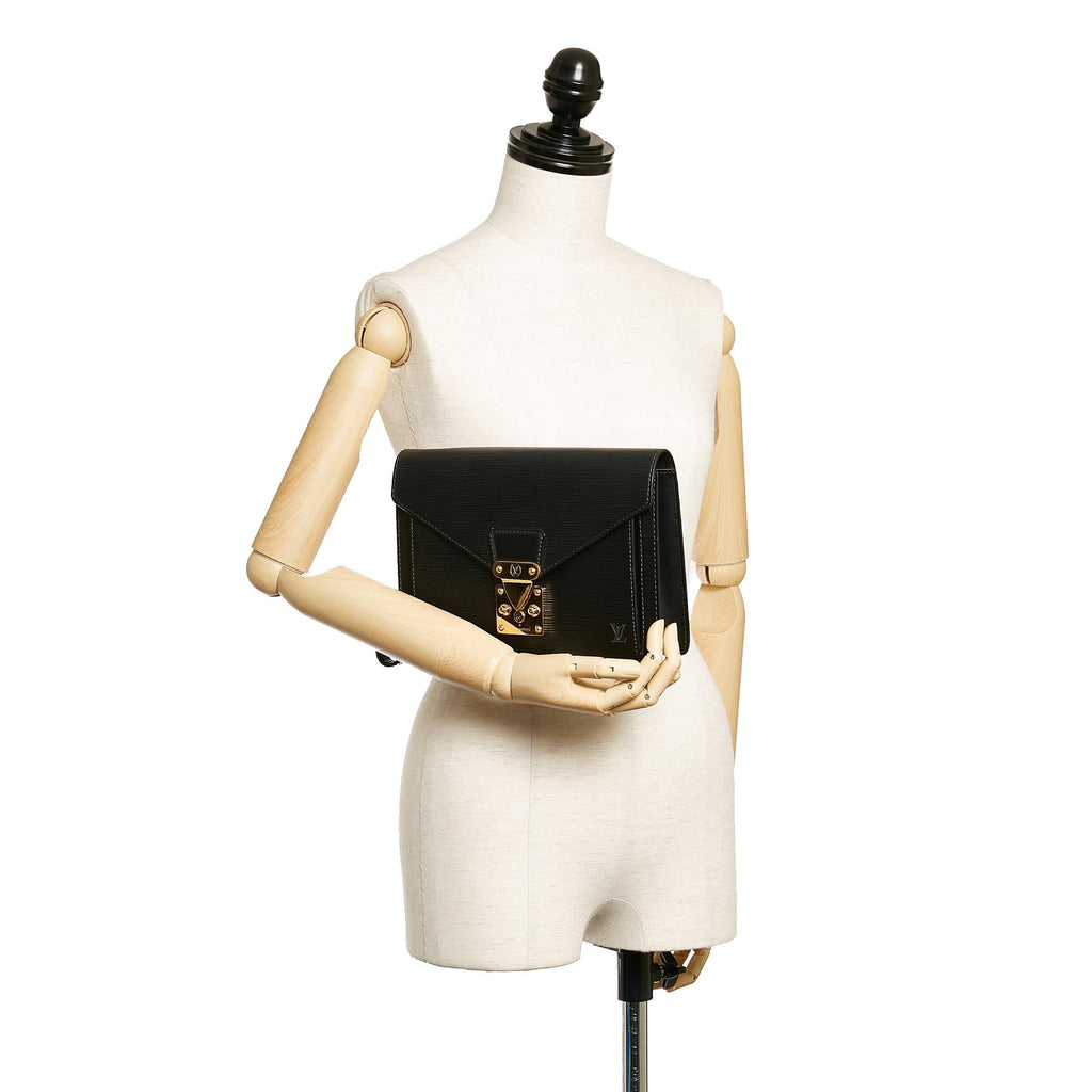 Louis Vuitton Epi Pochette Sellier Dragonne (SHG-27831)