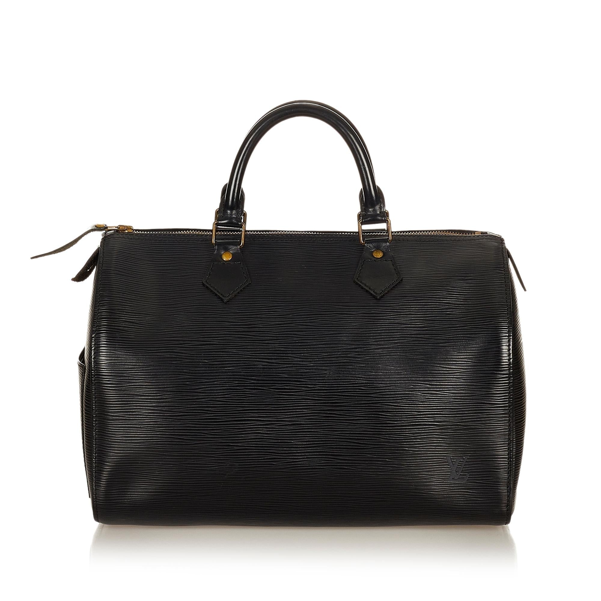 Louis Vuitton Epi Speedy 35 (SHG-27122)