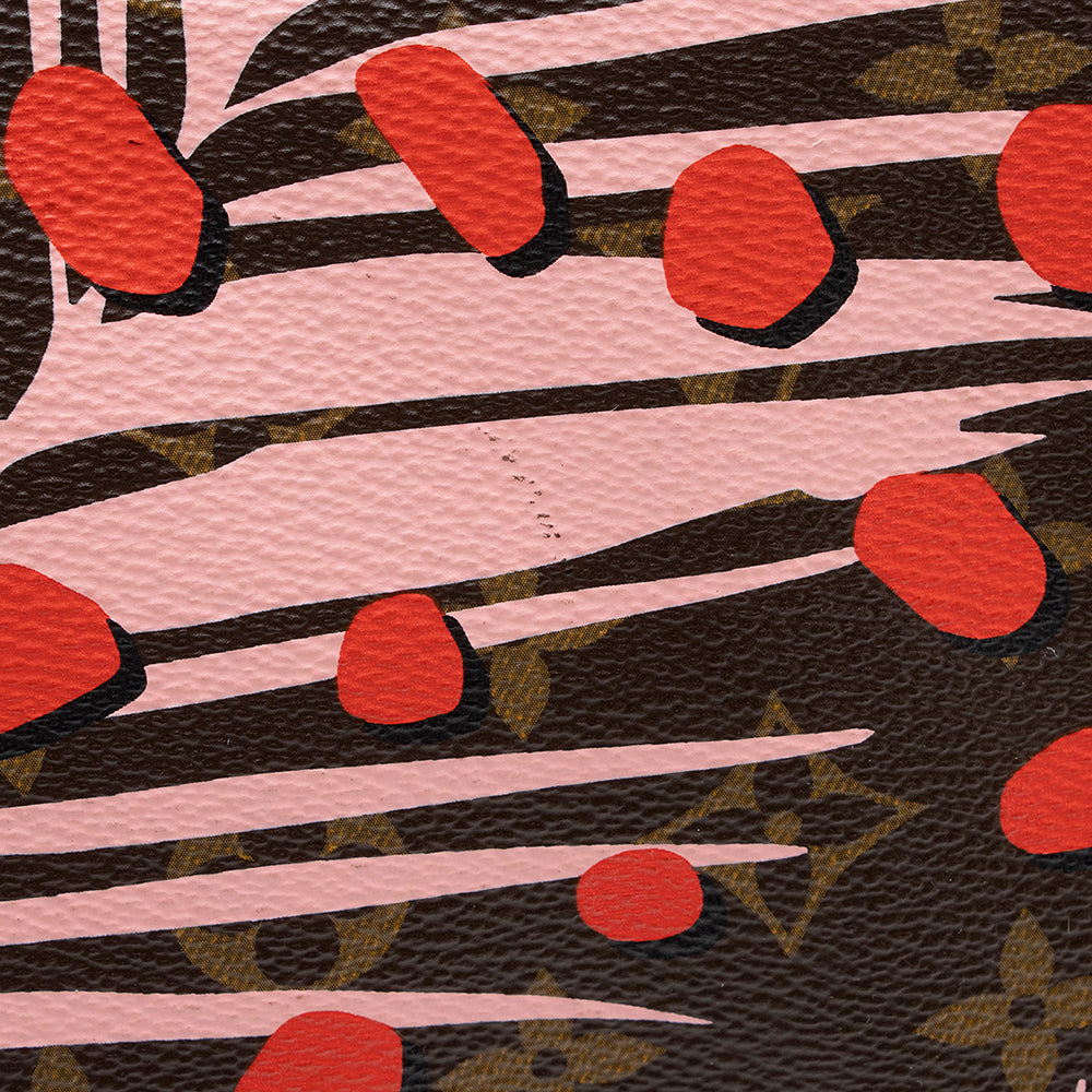 Louis Vuitton Limited Edition Monogram Canvas Jungle Dots Neverfull MM Tote (SHF-16231)