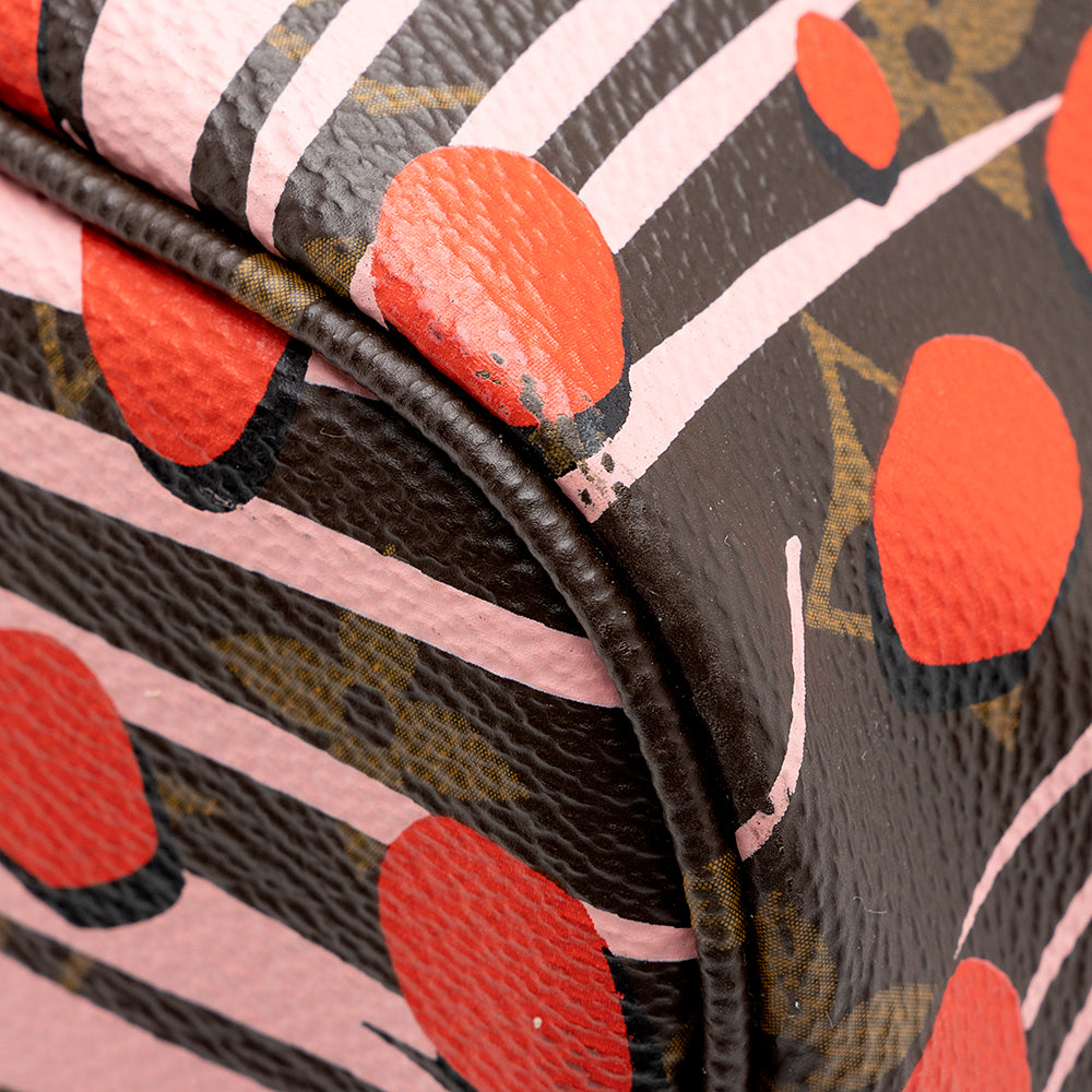 Louis Vuitton Limited Edition Monogram Canvas Jungle Dots Neverfull MM Tote (SHF-16231)