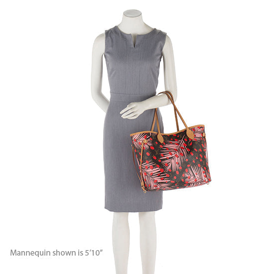 Louis Vuitton Limited Edition Monogram Canvas Jungle Dots Neverfull MM Tote (SHF-16231)