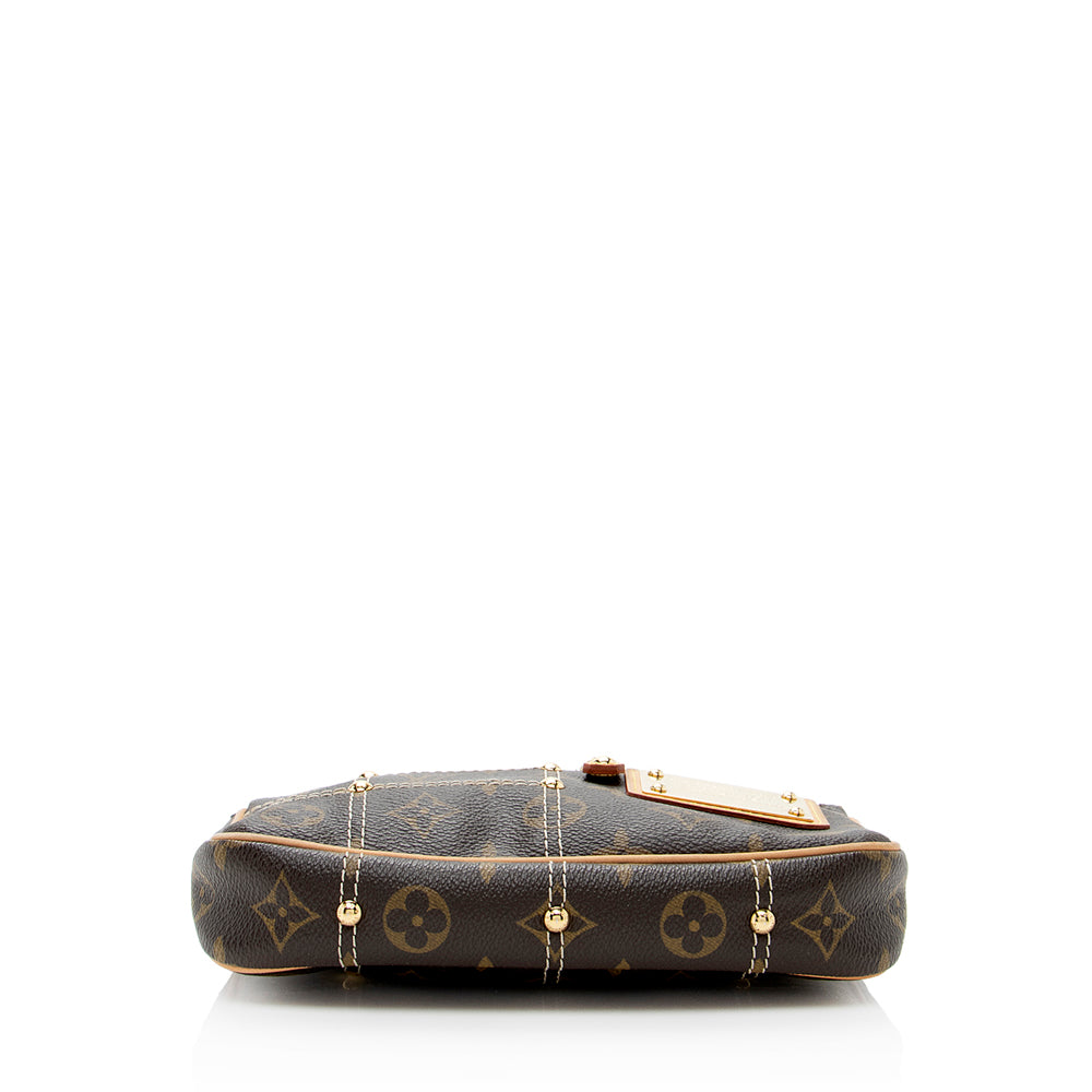 Louis Vuitton Limited Edition Monogram Canvas Riveting Pochette Accessoires (SHF-18325)
