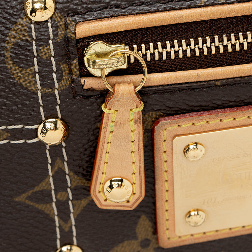 Louis Vuitton Limited Edition Monogram Canvas Riveting Pochette Accessoires (SHF-18325)