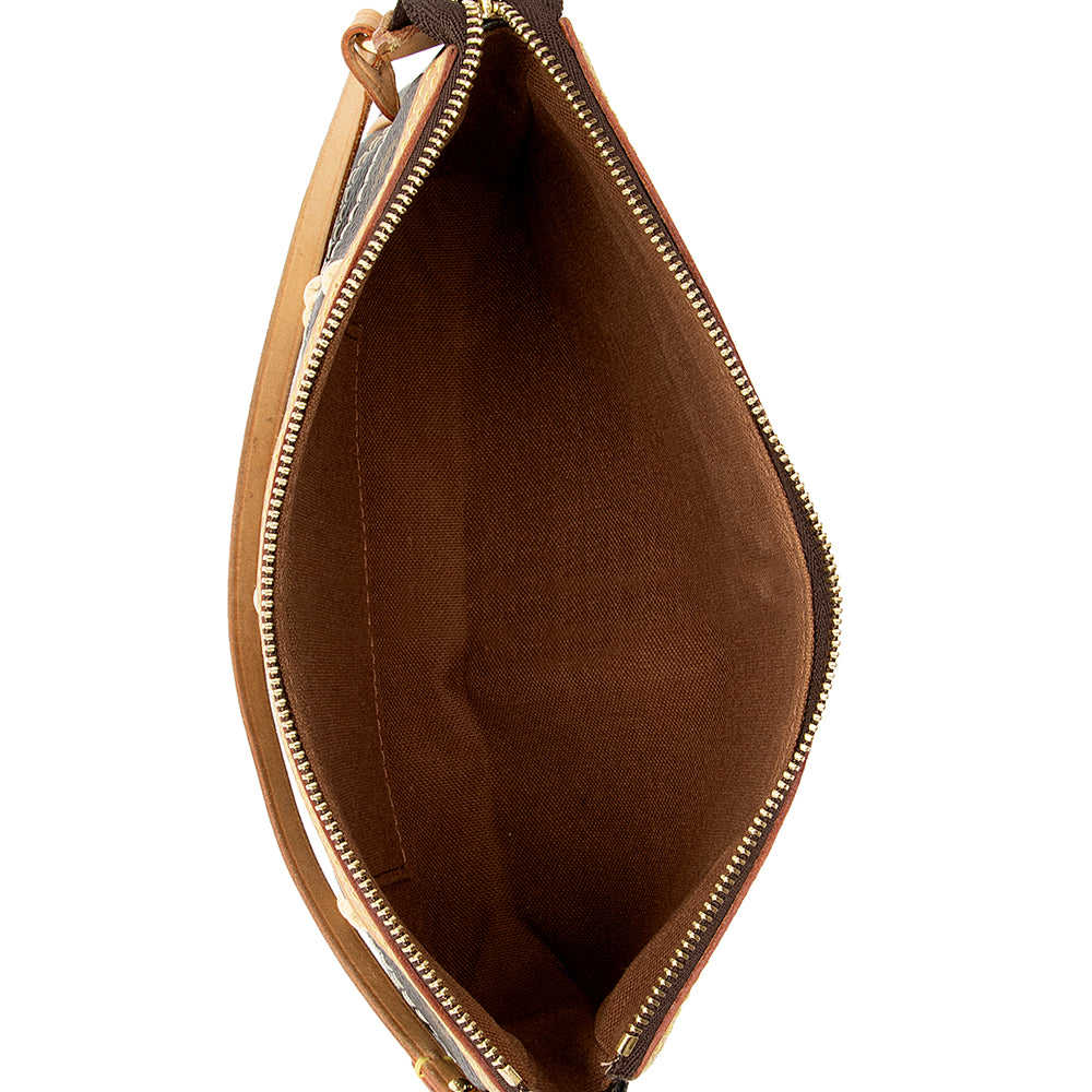 Louis Vuitton Limited Edition Monogram Canvas Riveting Pochette Accessoires (SHF-18325)