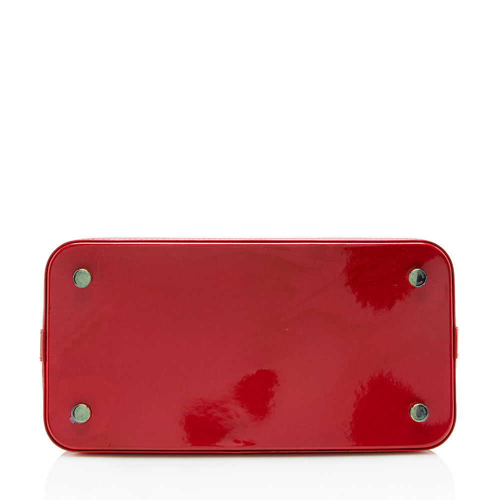 Louis Vuitton Limited Edition Monogram Vernis Dots Infinity Lockit MM Satchel (SHF-15344)