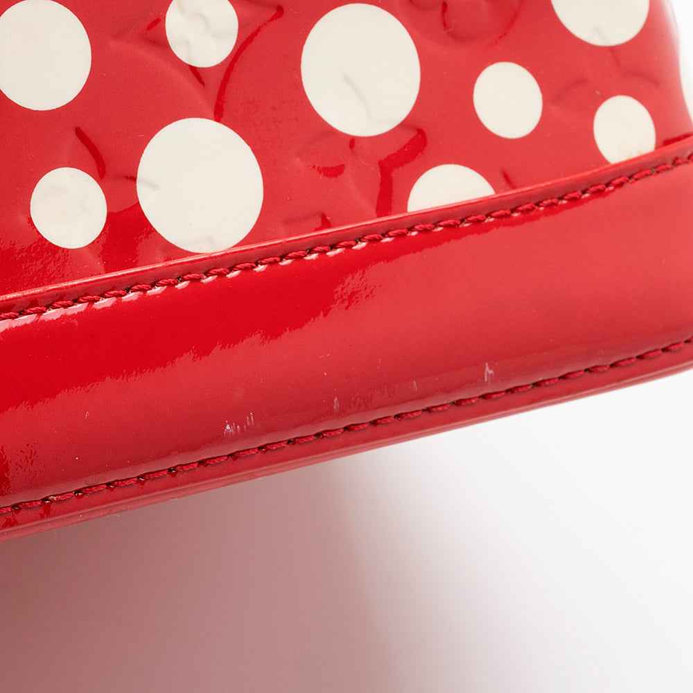 Louis Vuitton Limited Edition Monogram Vernis Dots Infinity Lockit MM Satchel (SHF-15344)