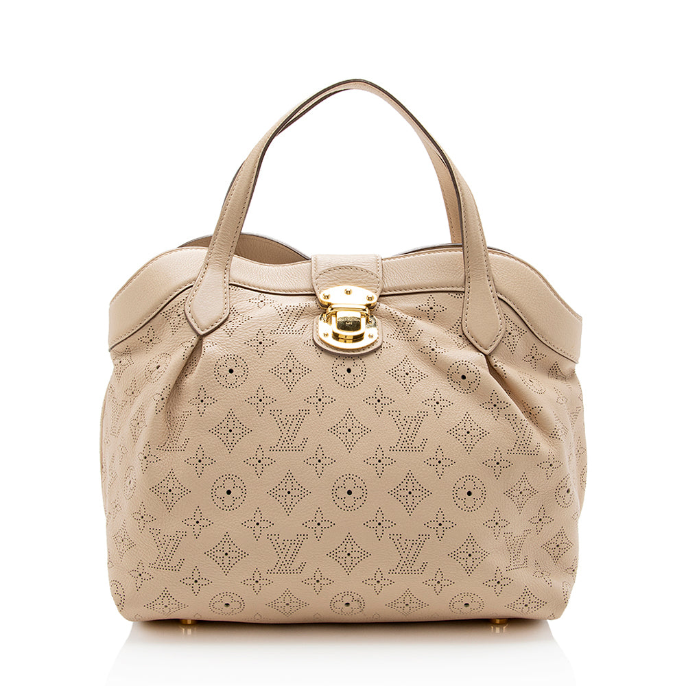 Louis Vuitton Mahina Leather Cirrus PM Satchel (SHF-14439)