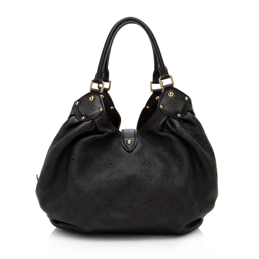 Louis Vuitton Mahina Leather L Hobo (SHF-15838)