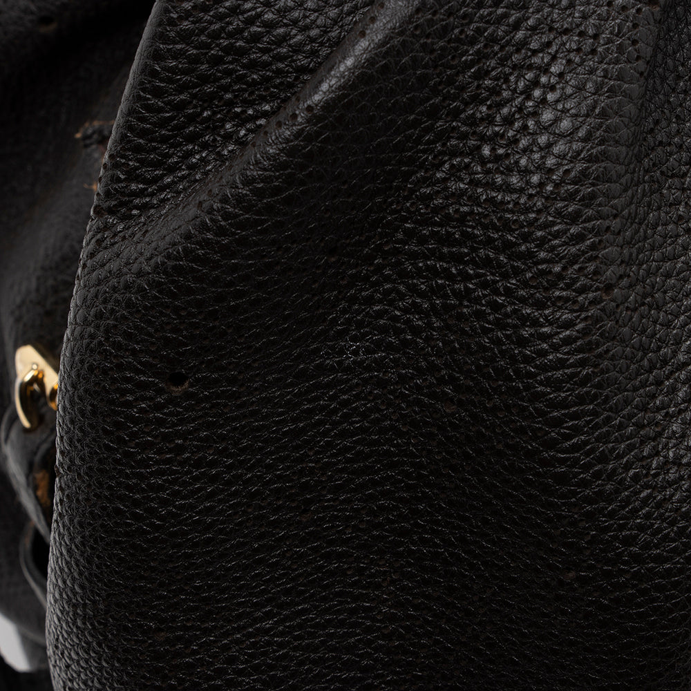 Louis Vuitton Mahina Leather L Hobo (SHF-15838)