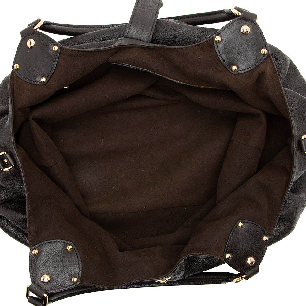 Louis Vuitton Mahina Leather L Hobo (SHF-15838)