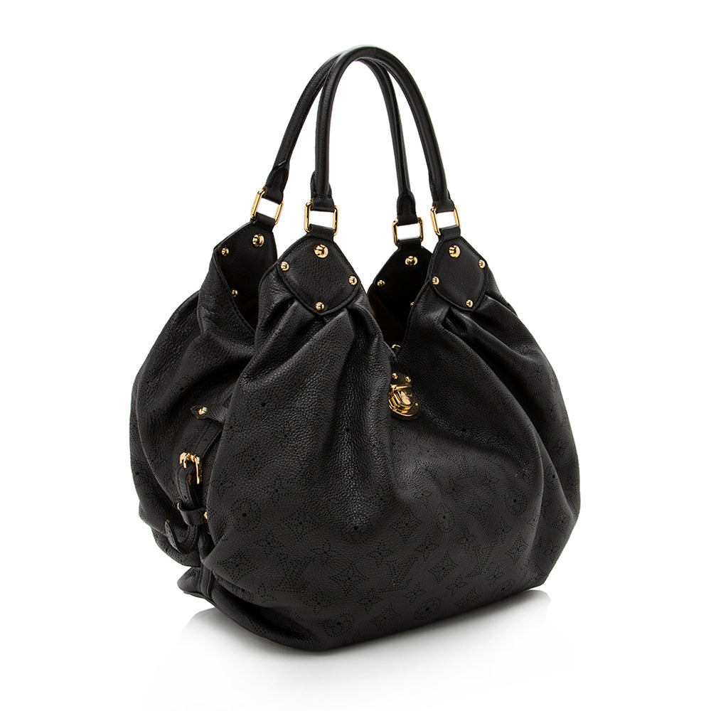 Louis Vuitton Mahina Leather L Hobo (SHF-15838)
