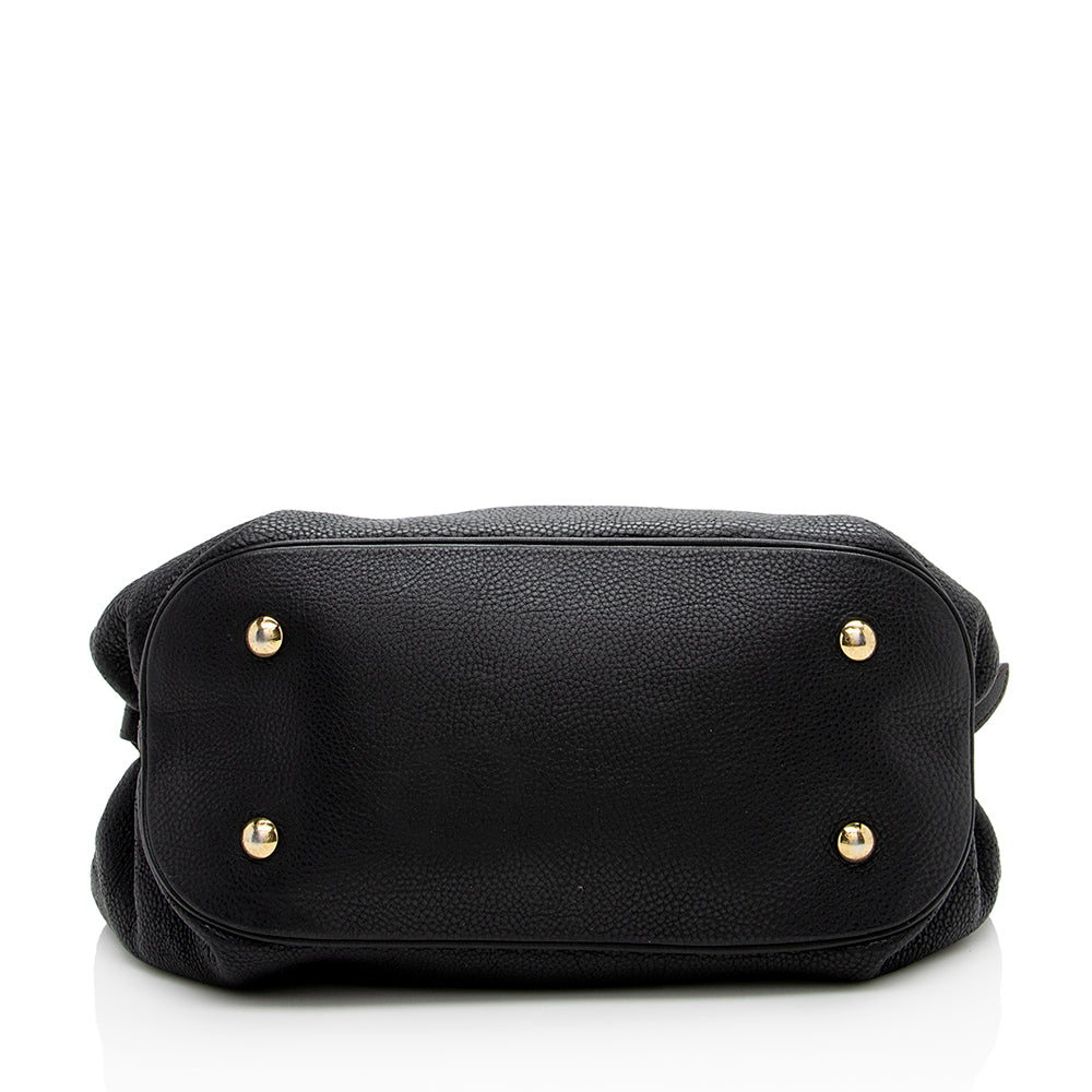 Louis Vuitton Mahina Leather L Hobo (SHF-17445)