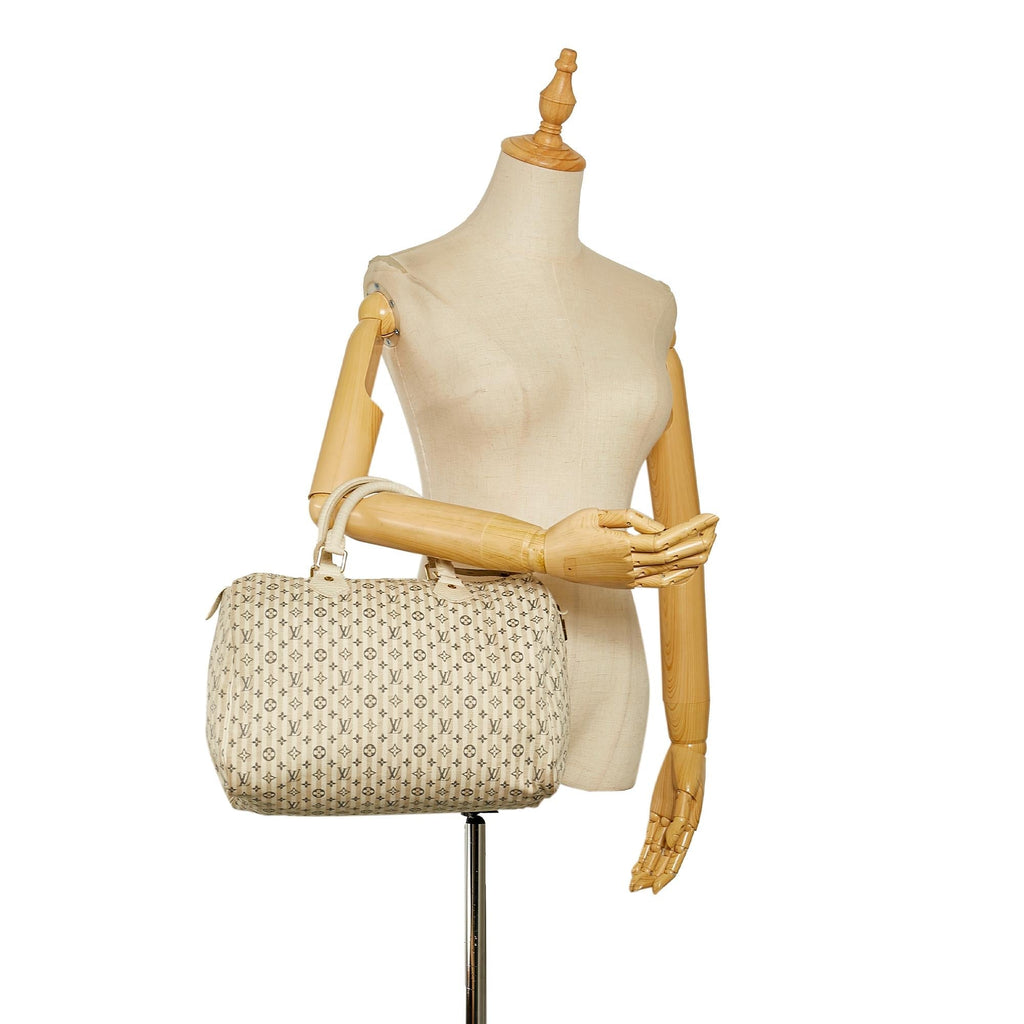 Louis Vuitton Mini Lin Croisette Speedy 30 (SHG-26131)