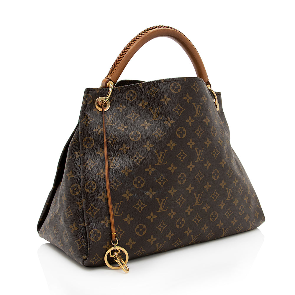 Louis Vuitton Monogram Canvas Artsy MM Shoulder Bag (SHF-18405)