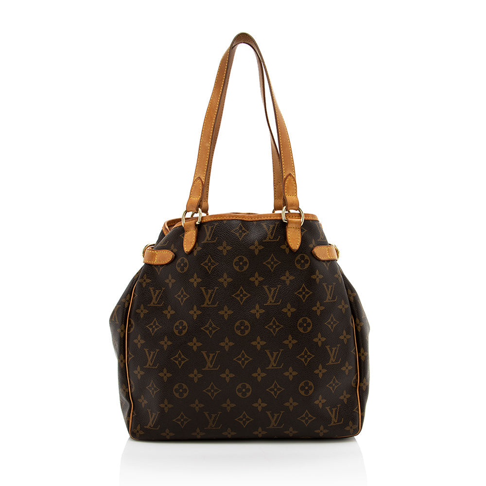Louis Vuitton Monogram Canvas Batignolles Vertical Tote (SHF-17142)