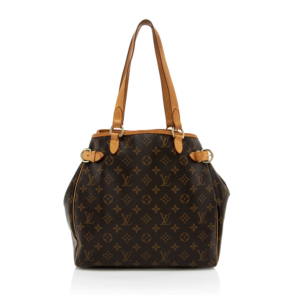 Louis Vuitton Monogram Canvas Batignolles Vertical Tote (SHF-17142)