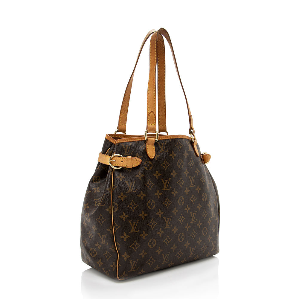 Louis Vuitton Monogram Canvas Batignolles Vertical Tote (SHF-17142)
