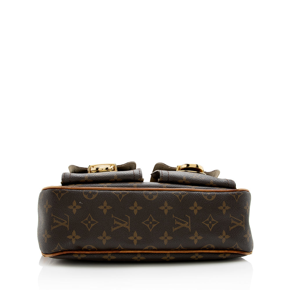 Louis Vuitton Monogram Canvas Hudson GM Shoulder Bag (SHF-18402)