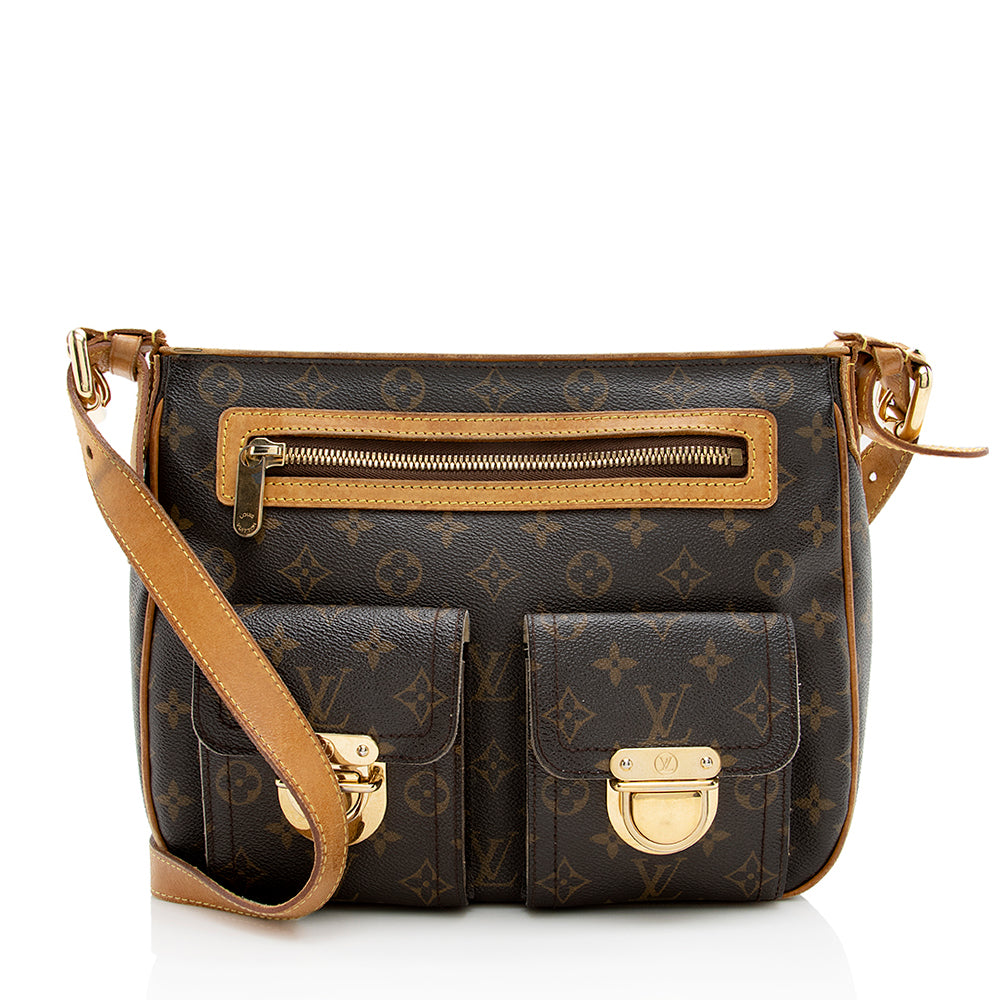 Louis Vuitton Monogram Canvas Hudson GM Shoulder Bag (SHF-18402)