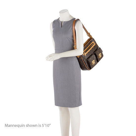 Louis Vuitton Monogram Canvas Hudson GM Shoulder Bag (SHF-18402)