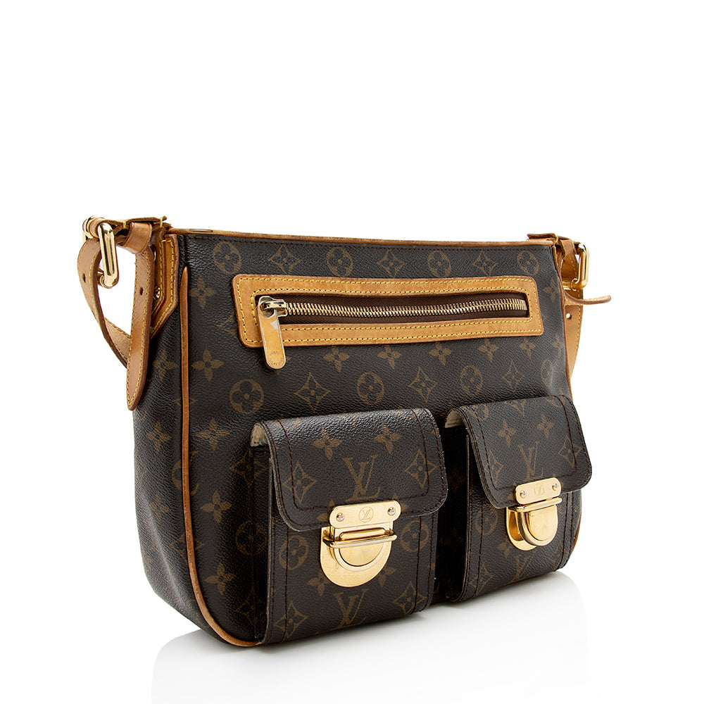 Louis Vuitton Monogram Canvas Hudson GM Shoulder Bag (SHF-18402)