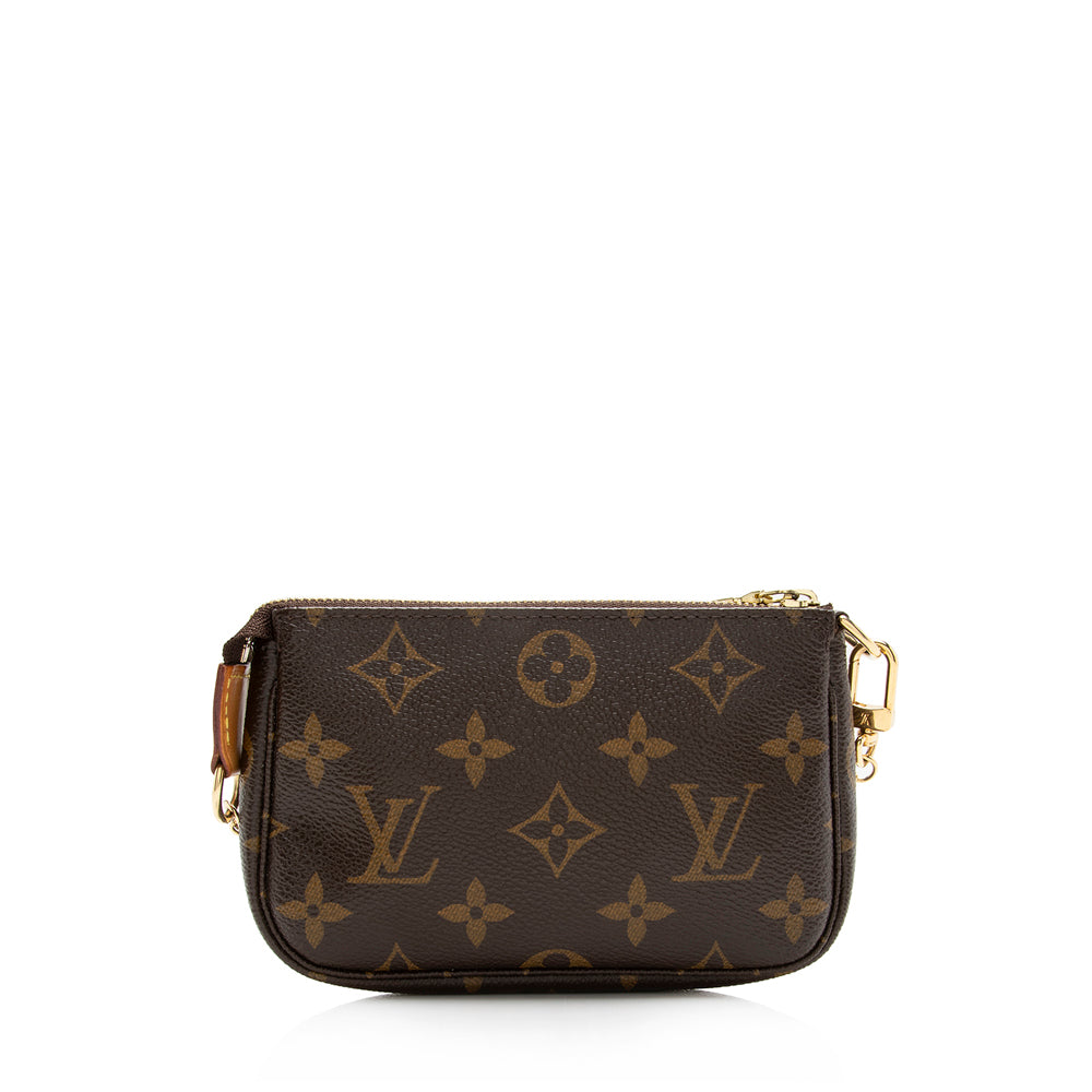 Louis Vuitton Monogram Canvas Mini Pochette Accessoires (SHF-16385)