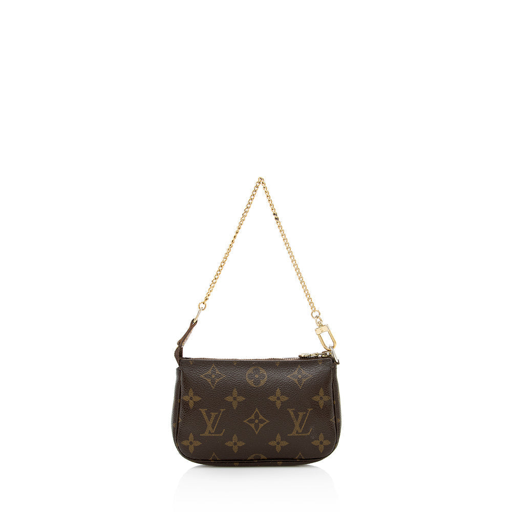 Louis Vuitton Monogram Canvas Mini Pochette Accessories (SHF-18315)