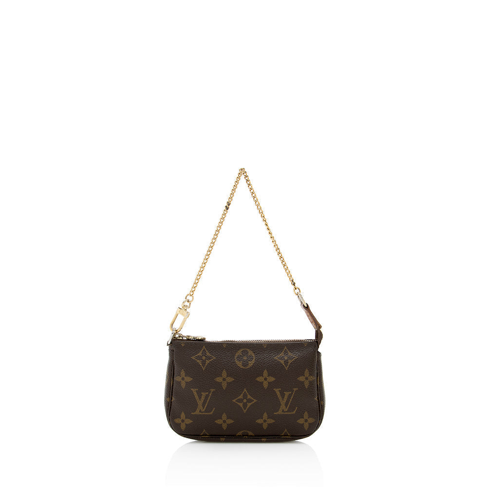 Louis Vuitton Monogram Canvas Mini Pochette Accessories (SHF-18315)
