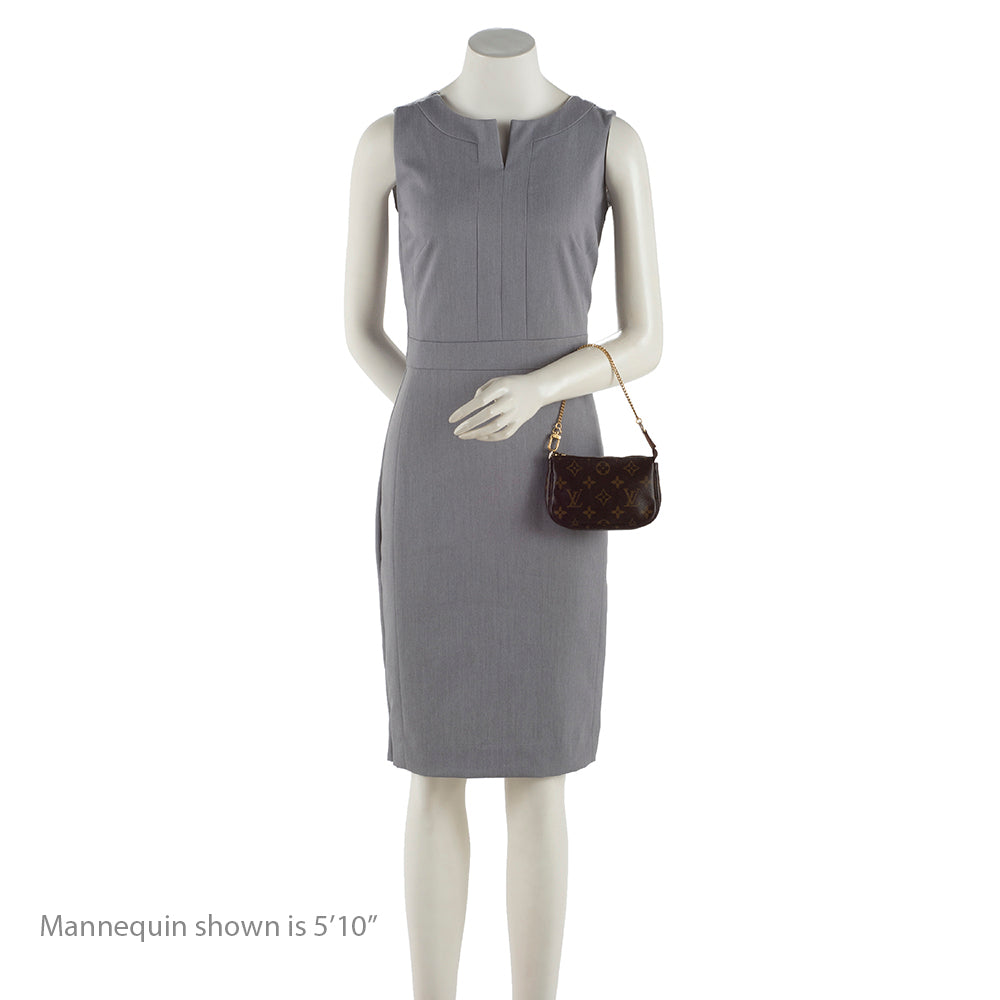 Louis Vuitton Monogram Canvas Mini Pochette Accessories (SHF-18315)