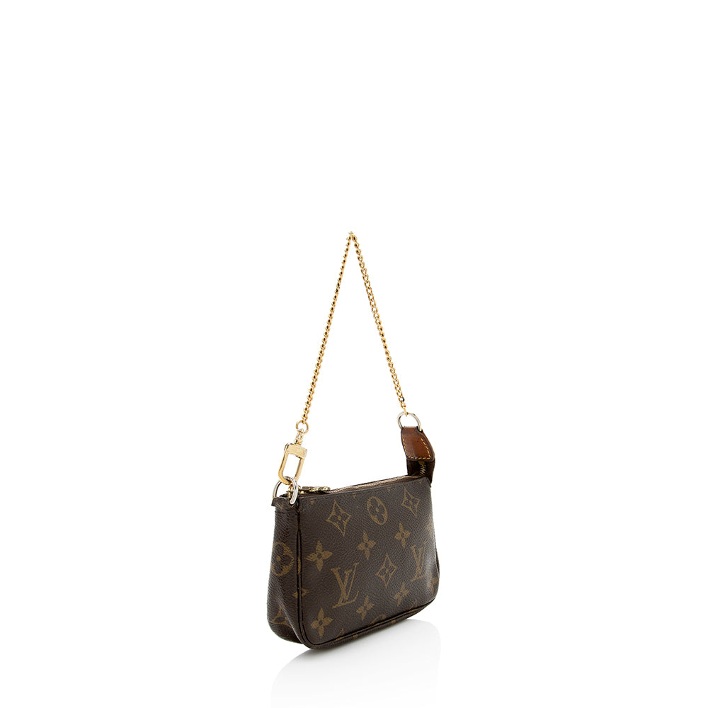 Louis Vuitton Monogram Canvas Mini Pochette Accessories (SHF-18315)
