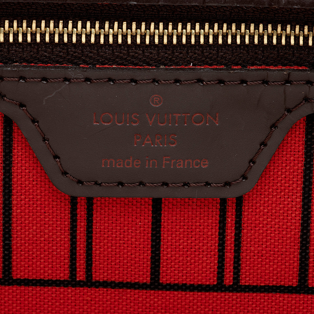 Louis Vuitton Damier Ebene Neverfull MM Tote (SHF-17975)